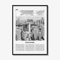 Singapore Print Black and White No 1, Singapore Wall Art, Singapore Poster, Singapore Photo, Singapore Wall Decor, Malay, Malaysia, Asia