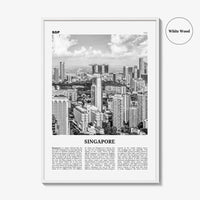 Singapore Print Black and White No 1, Singapore Wall Art, Singapore Poster, Singapore Photo, Singapore Wall Decor, Malay, Malaysia, Asia