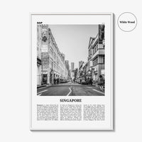 Singapore Print Black and White No 2, Singapore Wall Art, Singapore Poster, Singapore Photo, Singapore Wall Decor, Malay, Malaysia, Asia