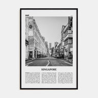 Singapore Travel B&W No 2 Poster