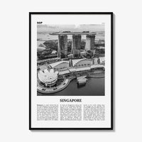 Singapore Print Black and White No 3, Singapore Wall Art, Singapore Poster, Singapore Photo, Singapore Wall Decor, Malay, Malaysia, Asia