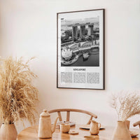 Singapore Print Black and White No 3, Singapore Wall Art, Singapore Poster, Singapore Photo, Singapore Wall Decor, Malay, Malaysia, Asia