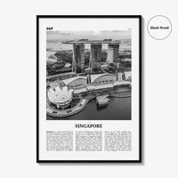 Singapore Print Black and White No 3, Singapore Wall Art, Singapore Poster, Singapore Photo, Singapore Wall Decor, Malay, Malaysia, Asia