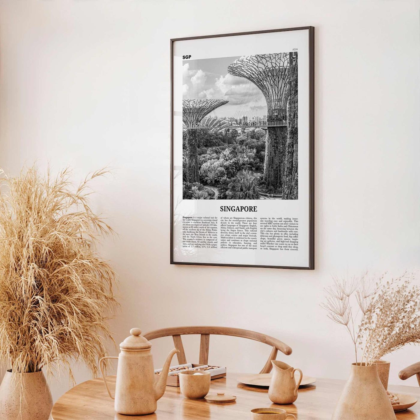 Singapore Print Black and White No 4, Singapore Wall Art, Singapore Poster, Singapore Photo, Singapore Wall Decor, Malay, Malaysia, Asia