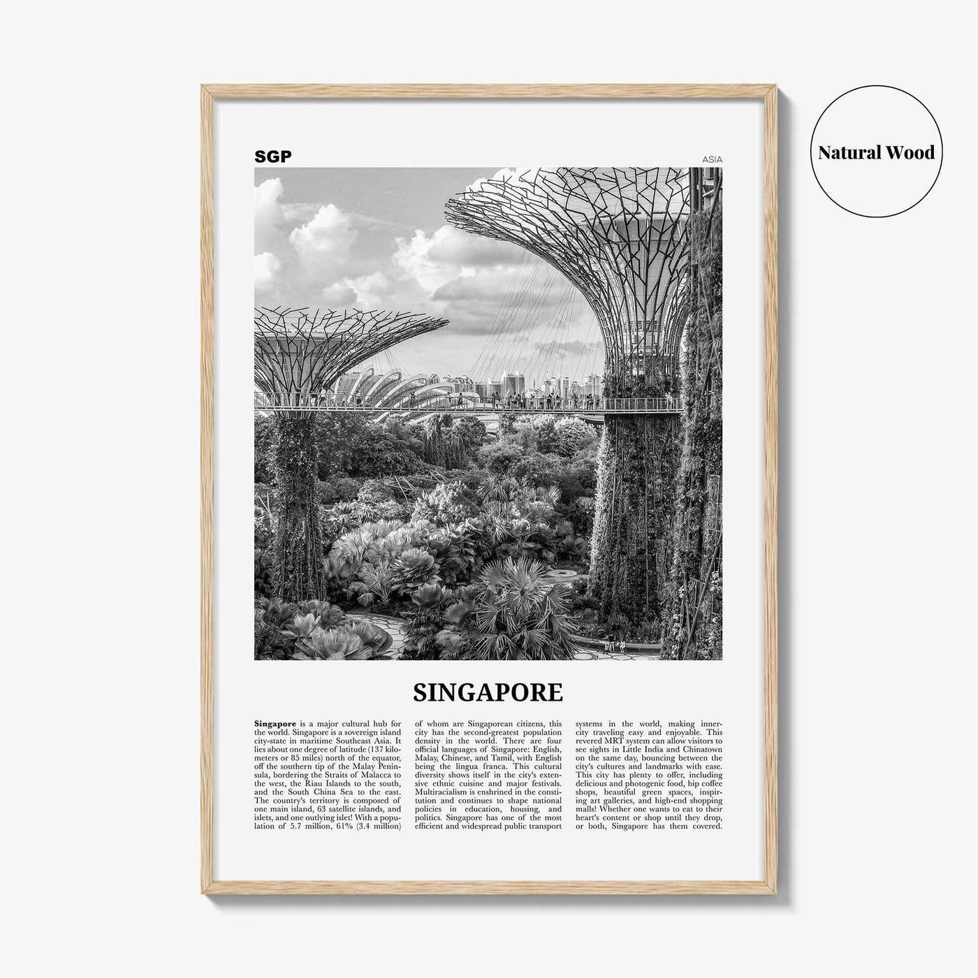 Singapore Print Black and White No 4, Singapore Wall Art, Singapore Poster, Singapore Photo, Singapore Wall Decor, Malay, Malaysia, Asia