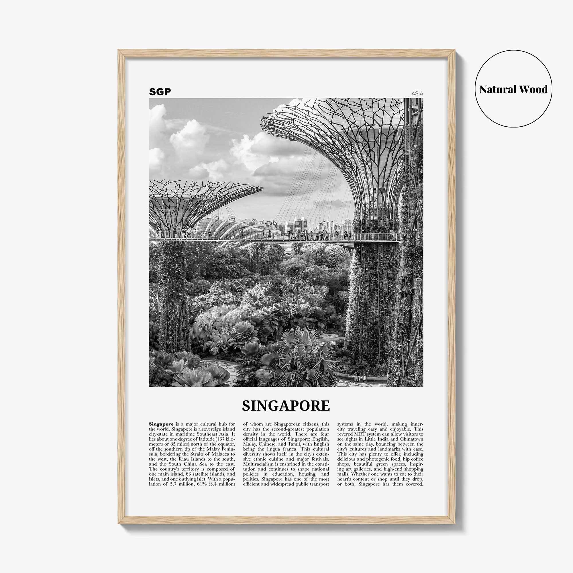 Singapore Print Black and White No 4, Singapore Wall Art, Singapore Poster, Singapore Photo, Singapore Wall Decor, Malay, Malaysia, Asia