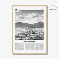 Sint Maarten Print Black and White No 1, Sint Maarten Wall Art, Sint Maarten Poster, Sint Maarten Photo, Sint Maarten Map, Caribbean