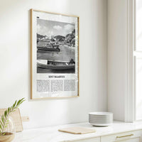 Sint Maarten Print Black and White No 2, Sint Maarten Wall Art, Sint Maarten Poster, Sint Maarten Photo, Sint Maarten Map, Caribbean