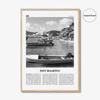 Sint Maarten Print Black and White No 2, Sint Maarten Wall Art, Sint Maarten Poster, Sint Maarten Photo, Sint Maarten Map, Caribbean