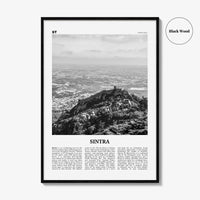 Sintra Print Black and White, Sintra Wall Art, Sintra Poster, Sintra Photo, Sintra Wall Décor, Lisbon, Portugal, Portuguese Riviera