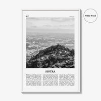 Sintra Print Black and White, Sintra Wall Art, Sintra Poster, Sintra Photo, Sintra Wall Décor, Lisbon, Portugal, Portuguese Riviera