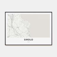 Sirolo Map Landscape Poster