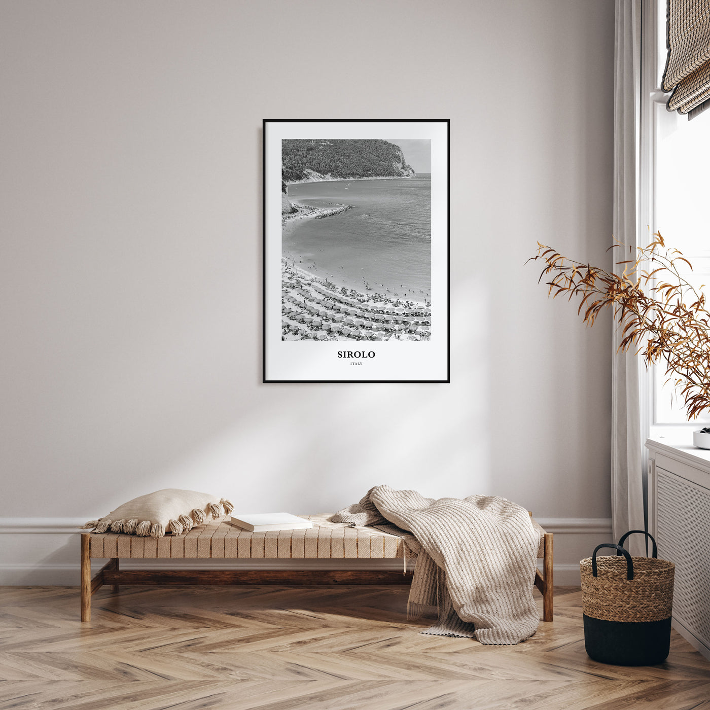 Sirolo Portrait B&W Poster