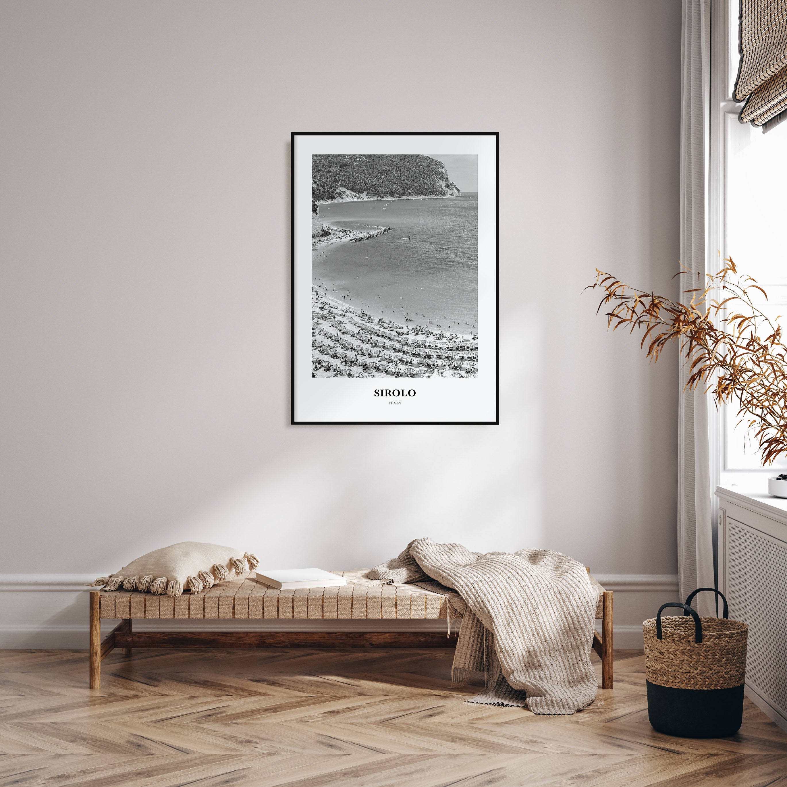 Sirolo Portrait B&W Poster