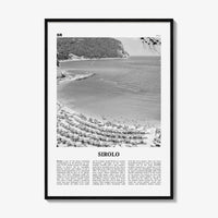 Sirolo Print Black and White, Sirolo Wall Art, Sirolo Poster, Sirolo Photo, Sirolo Wall Décor, Ancona, Italy, Italia, Marche