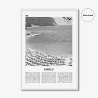 Sirolo Print Black and White, Sirolo Wall Art, Sirolo Poster, Sirolo Photo, Sirolo Wall Décor, Ancona, Italy, Italia, Marche