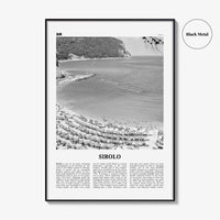 Sirolo Print Black and White, Sirolo Wall Art, Sirolo Poster, Sirolo Photo, Sirolo Wall Décor, Ancona, Italy, Italia, Marche