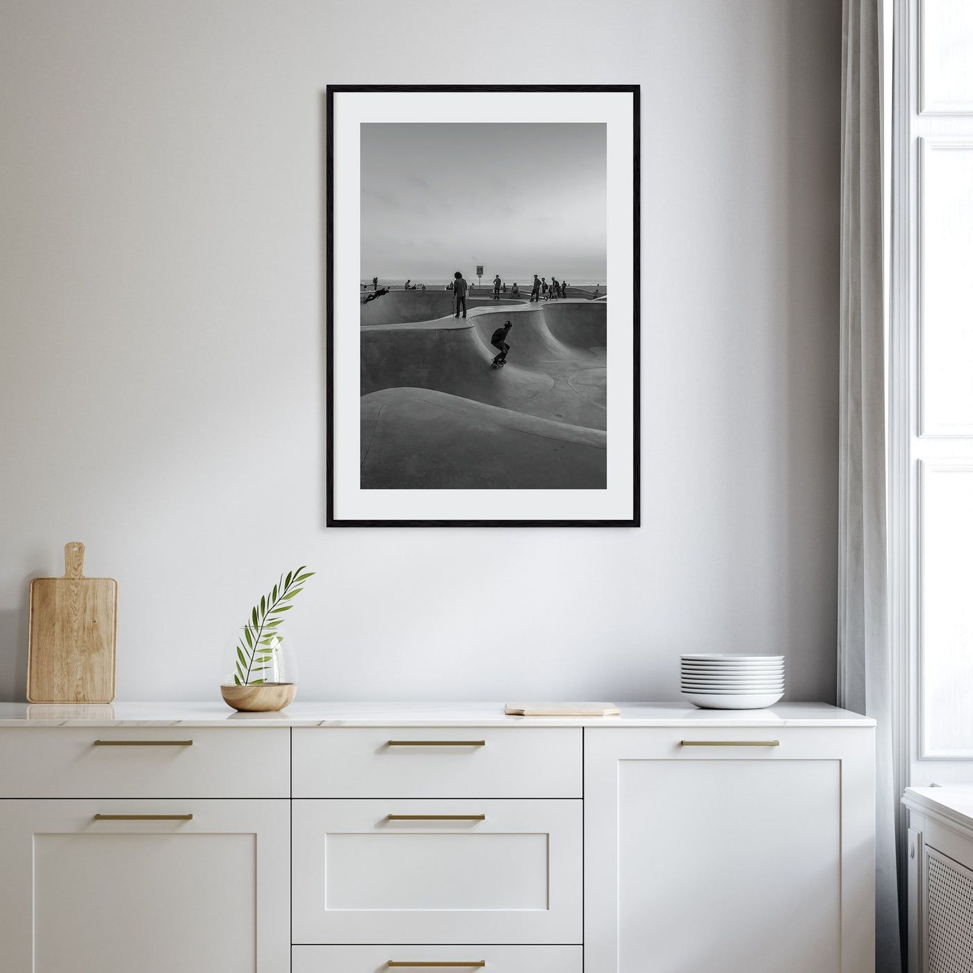 Skateboard Photo B&W No 1 Poster