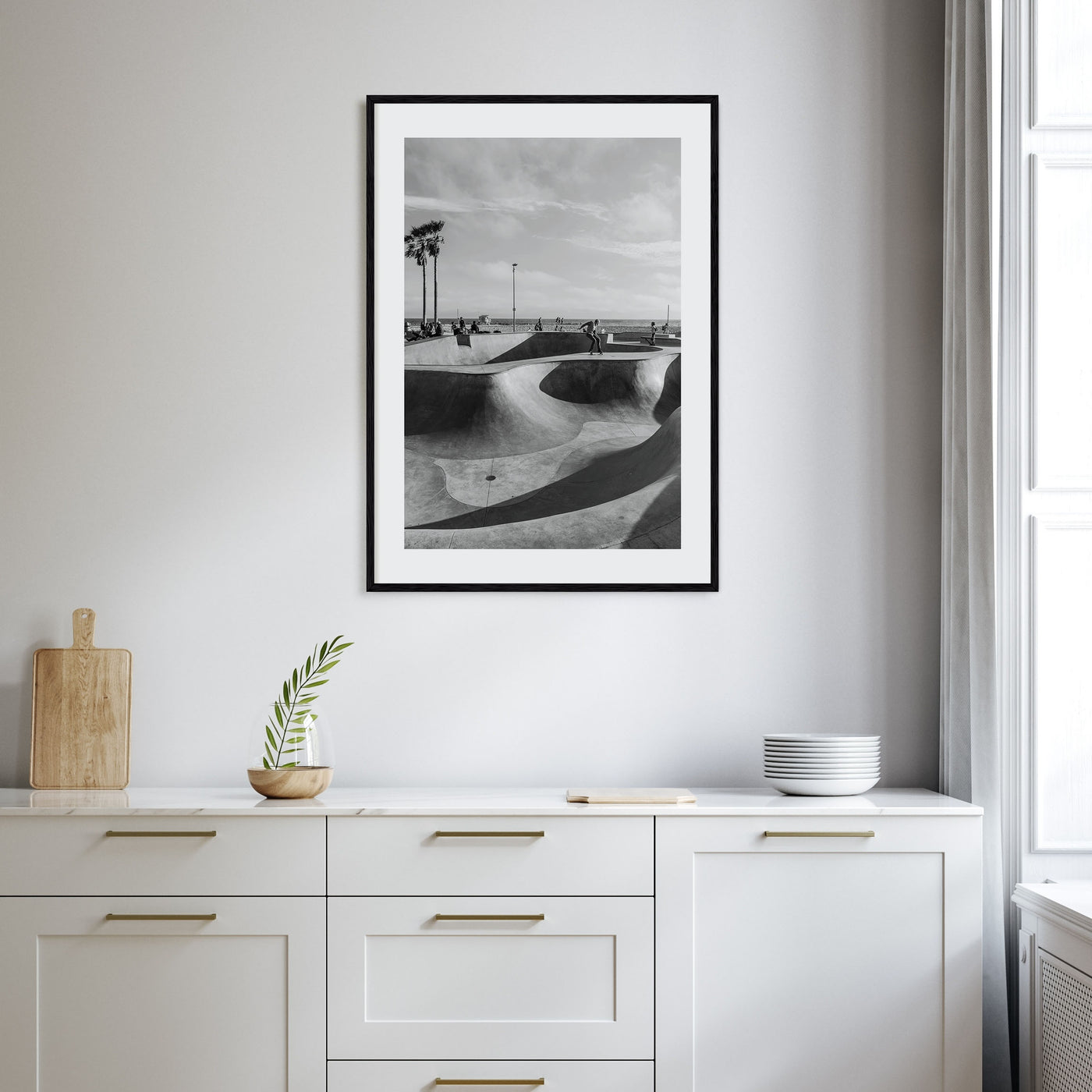 Skateboard Photo B&W No 2 Poster
