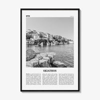 Skiathos Print Black and White, Skiathos Wall Art, Skiathos Poster, Skiathos Photo, Skiathos Wall Décor, Σκιάθος, Skíathos, Greece, Thessaly