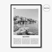 Skiathos Print Black and White, Skiathos Wall Art, Skiathos Poster, Skiathos Photo, Skiathos Wall Décor, Σκιάθος, Skíathos, Greece, Thessaly