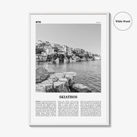 Skiathos Print Black and White, Skiathos Wall Art, Skiathos Poster, Skiathos Photo, Skiathos Wall Décor, Σκιάθος, Skíathos, Greece, Thessaly