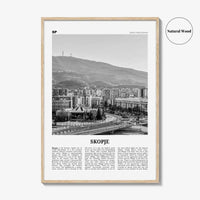 Skopje Print Black and White, Skopje Wall Art, Skopje Poster, Skopje Photo, Skopje Wall Décor, North Macedonia, Скопје, Shkup
