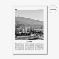 Skopje Print Black and White, Skopje Wall Art, Skopje Poster, Skopje Photo, Skopje Wall Décor, North Macedonia, Скопје, Shkup