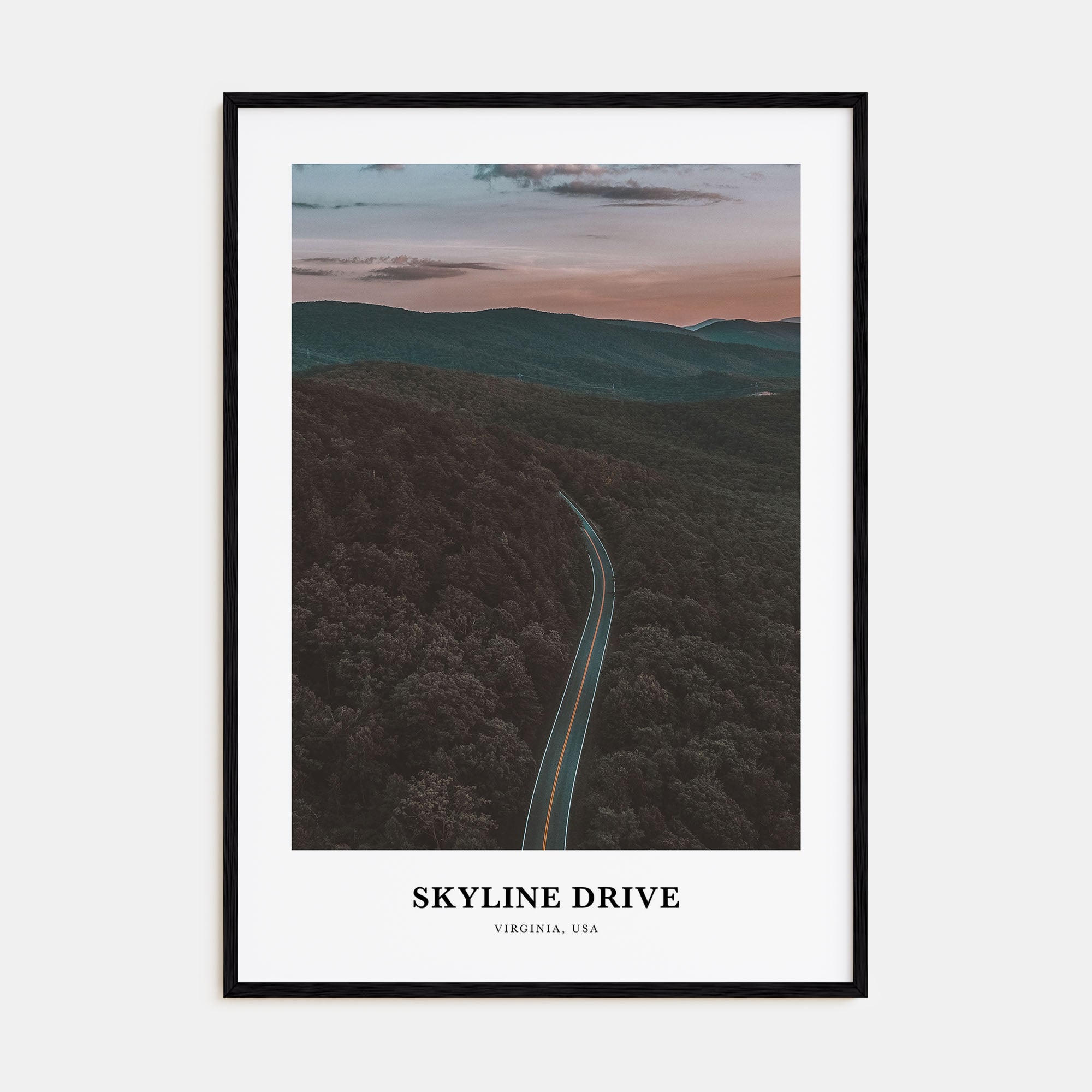 Skyline Drive Portrait Color Poster