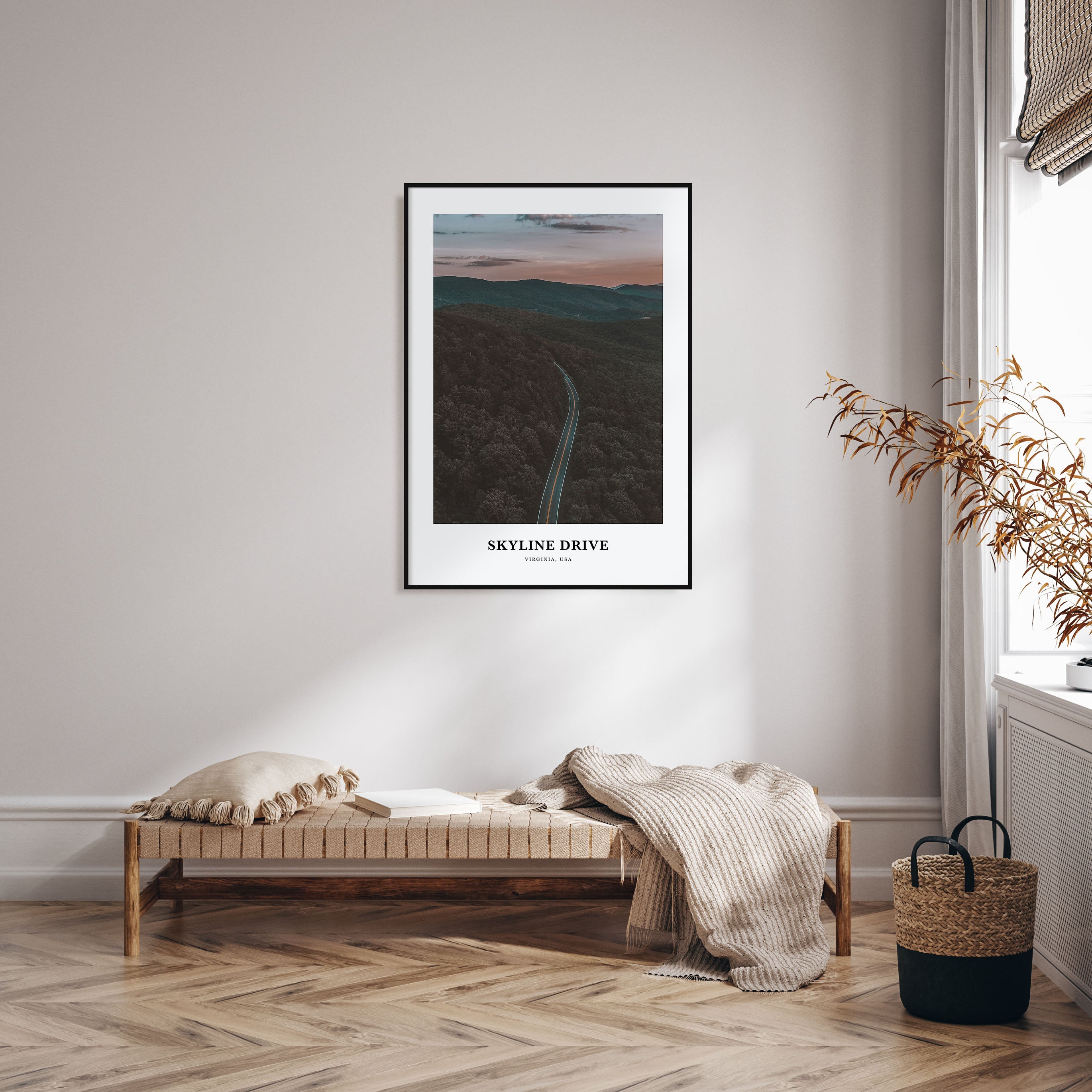 Skyline Drive Portrait Color Poster