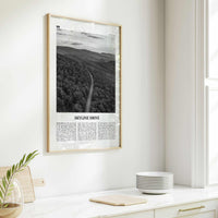 Skyline Drive Print Black and White, Skyline Drive Art, Skyline Drive Poster, Skyline Drive Photo, Skyline Drive Décor, Skyline Drive Map