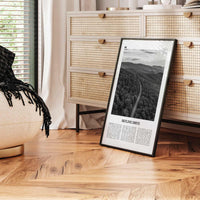 Skyline Drive Print Black and White, Skyline Drive Art, Skyline Drive Poster, Skyline Drive Photo, Skyline Drive Décor, Skyline Drive Map