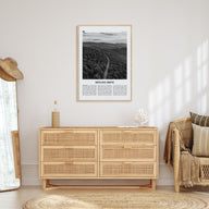 Skyline Drive Travel B&W Poster
