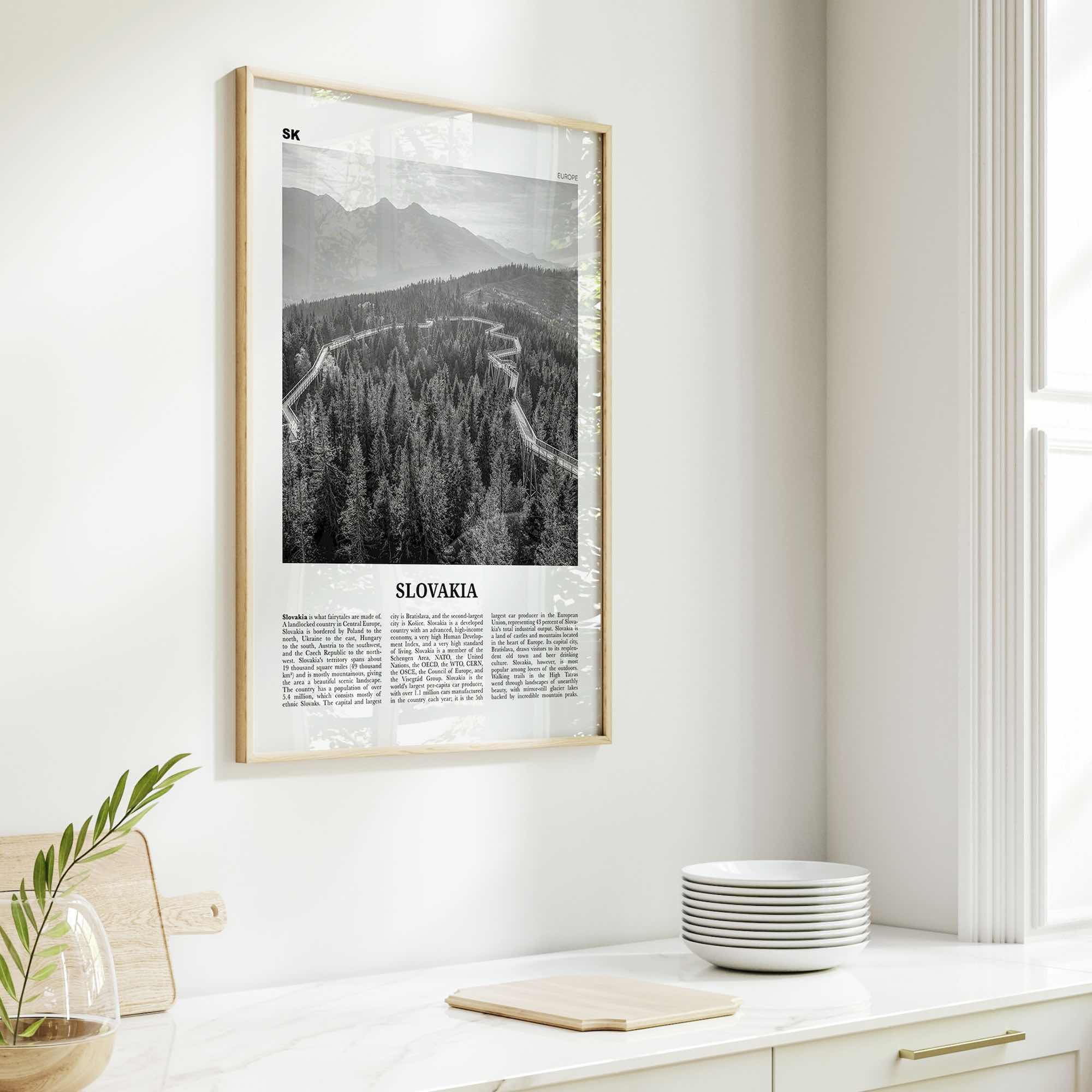 Slovakia Print Black and White, Slovakia Wall Art, Slovakia Poster, Slovakia Photo, Slovak, Slovenská, Slovensko, Bratislava, Košice, Europe