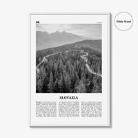 Slovakia Print Black and White, Slovakia Wall Art, Slovakia Poster, Slovakia Photo, Slovak, Slovenská, Slovensko, Bratislava, Košice, Europe