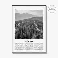 Slovakia Print Black and White, Slovakia Wall Art, Slovakia Poster, Slovakia Photo, Slovak, Slovenská, Slovensko, Bratislava, Košice, Europe