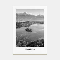 Slovenia Portrait B&W Poster