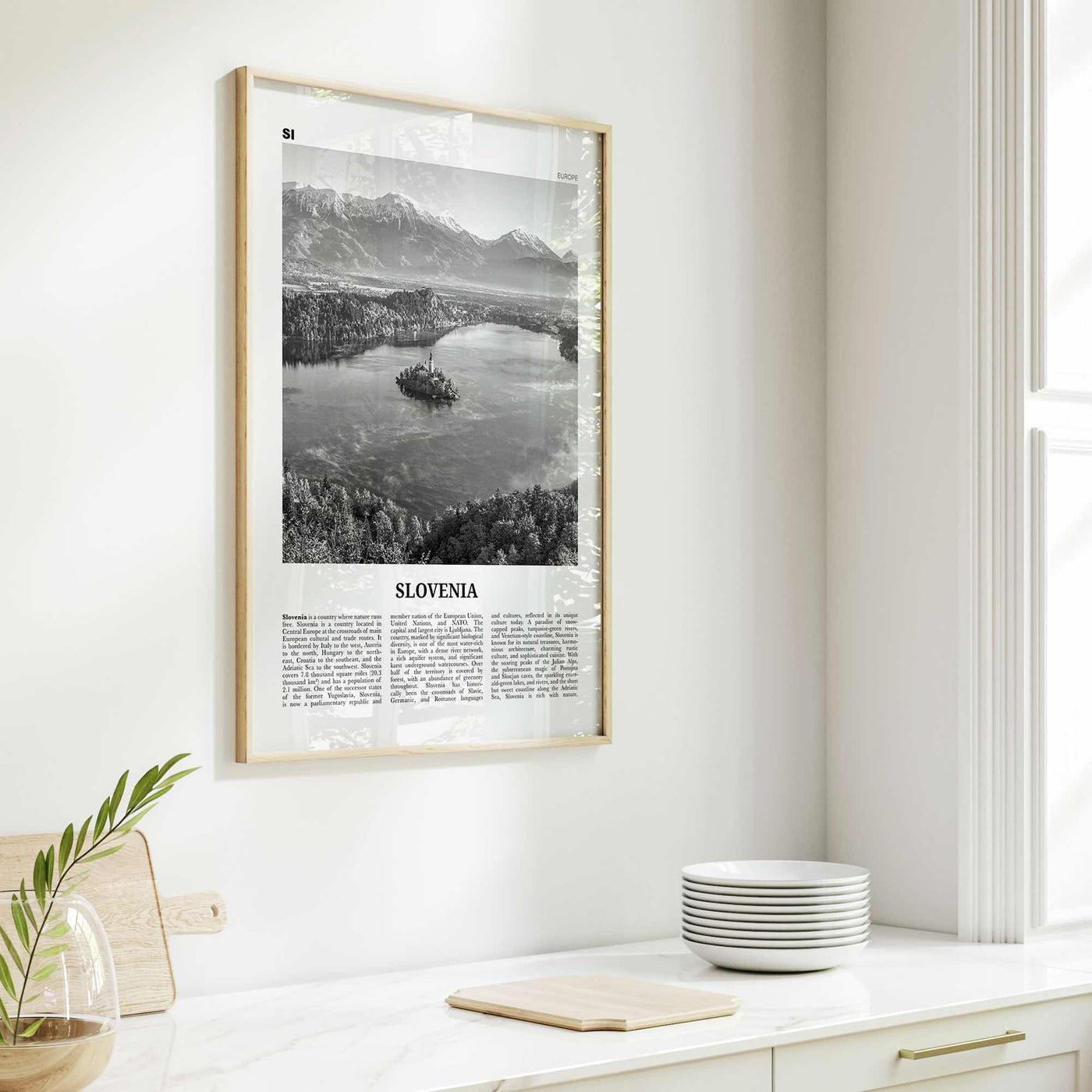 Slovenia Print Black and White, Slovenia Wall Art, Slovenia Poster, Slovenia Photo, Slovenia Wall Decor, Slovenija, Ljubljana, Europe