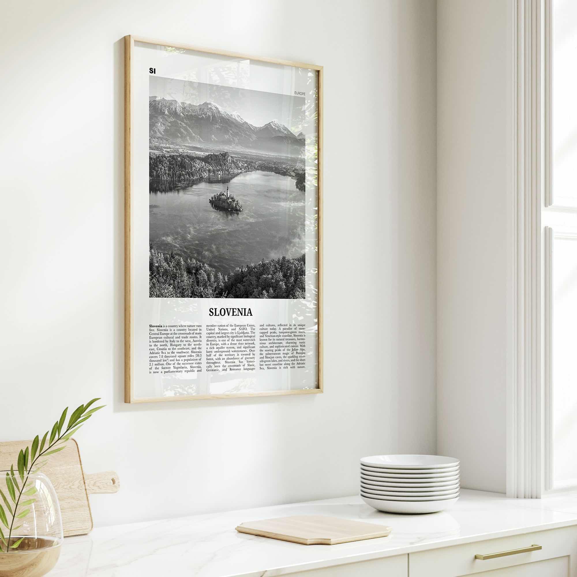 Slovenia Print Black and White, Slovenia Wall Art, Slovenia Poster, Slovenia Photo, Slovenia Wall Decor, Slovenija, Ljubljana, Europe