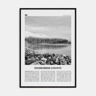 Snohomish County Travel B&W Poster