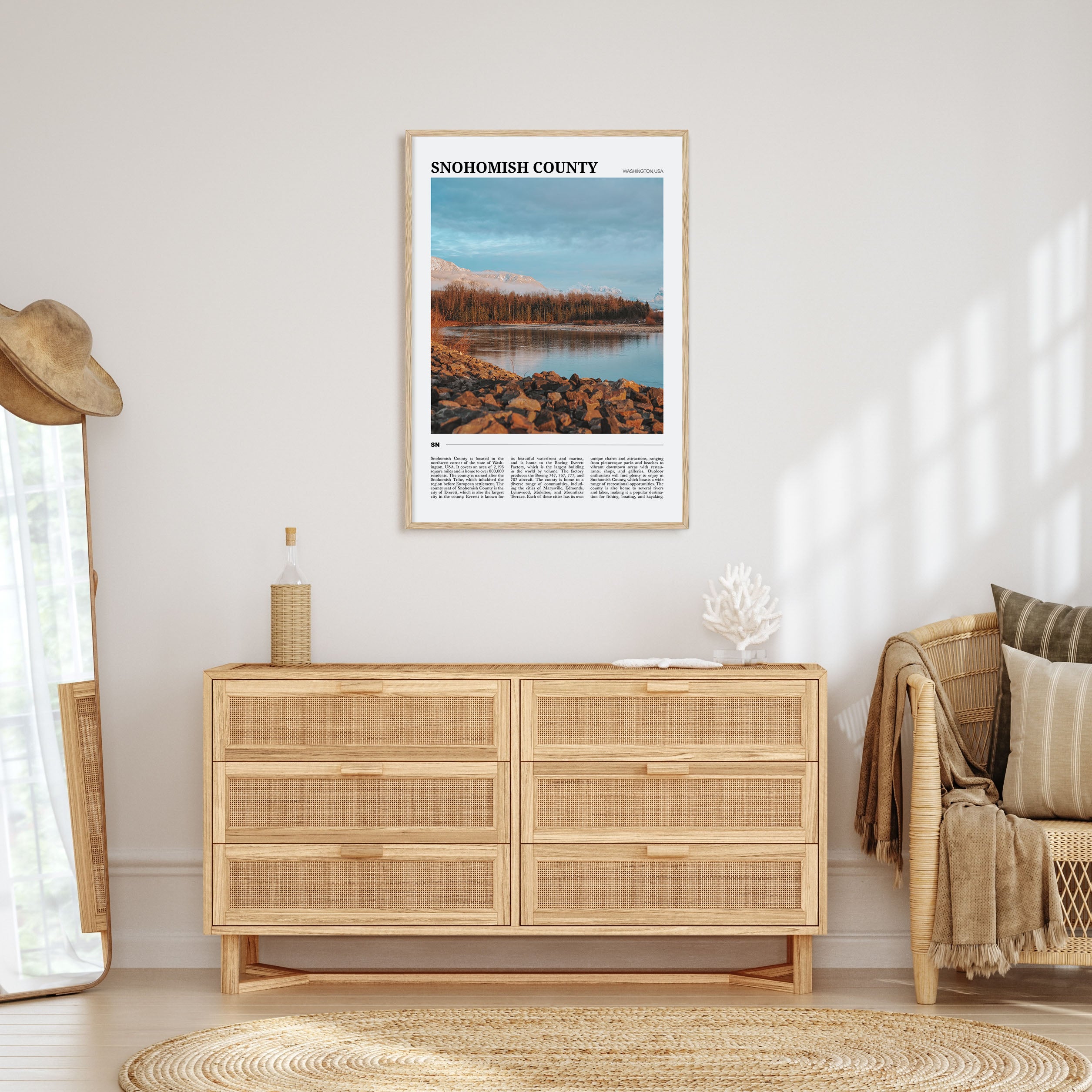 Snohomish County Travel Color Poster
