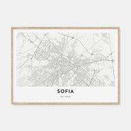 Sofia Map Landscape Poster