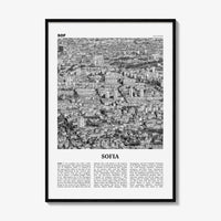 Sofia Print Black and White, Sofia Wall Art, Sofia Poster, Sofia Photo, Sofia Wall Decor, City Art Print, Bulgaria, София, България, Europe