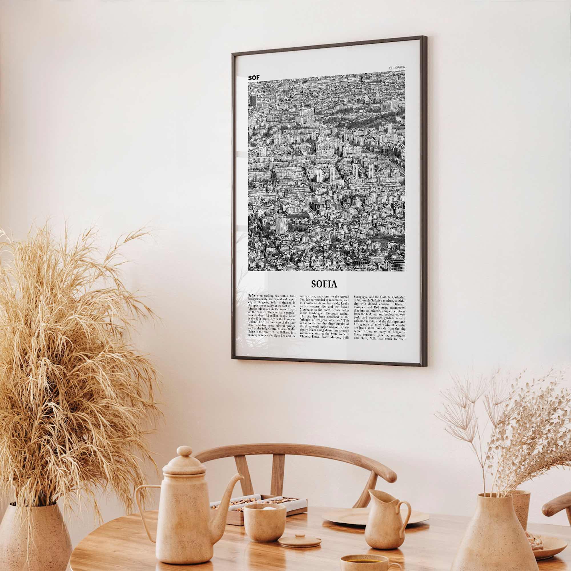 Sofia Print Black and White, Sofia Wall Art, Sofia Poster, Sofia Photo, Sofia Wall Decor, City Art Print, Bulgaria, София, България, Europe