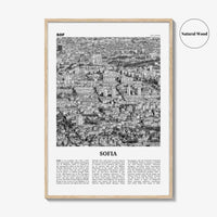 Sofia Print Black and White, Sofia Wall Art, Sofia Poster, Sofia Photo, Sofia Wall Decor, City Art Print, Bulgaria, София, България, Europe