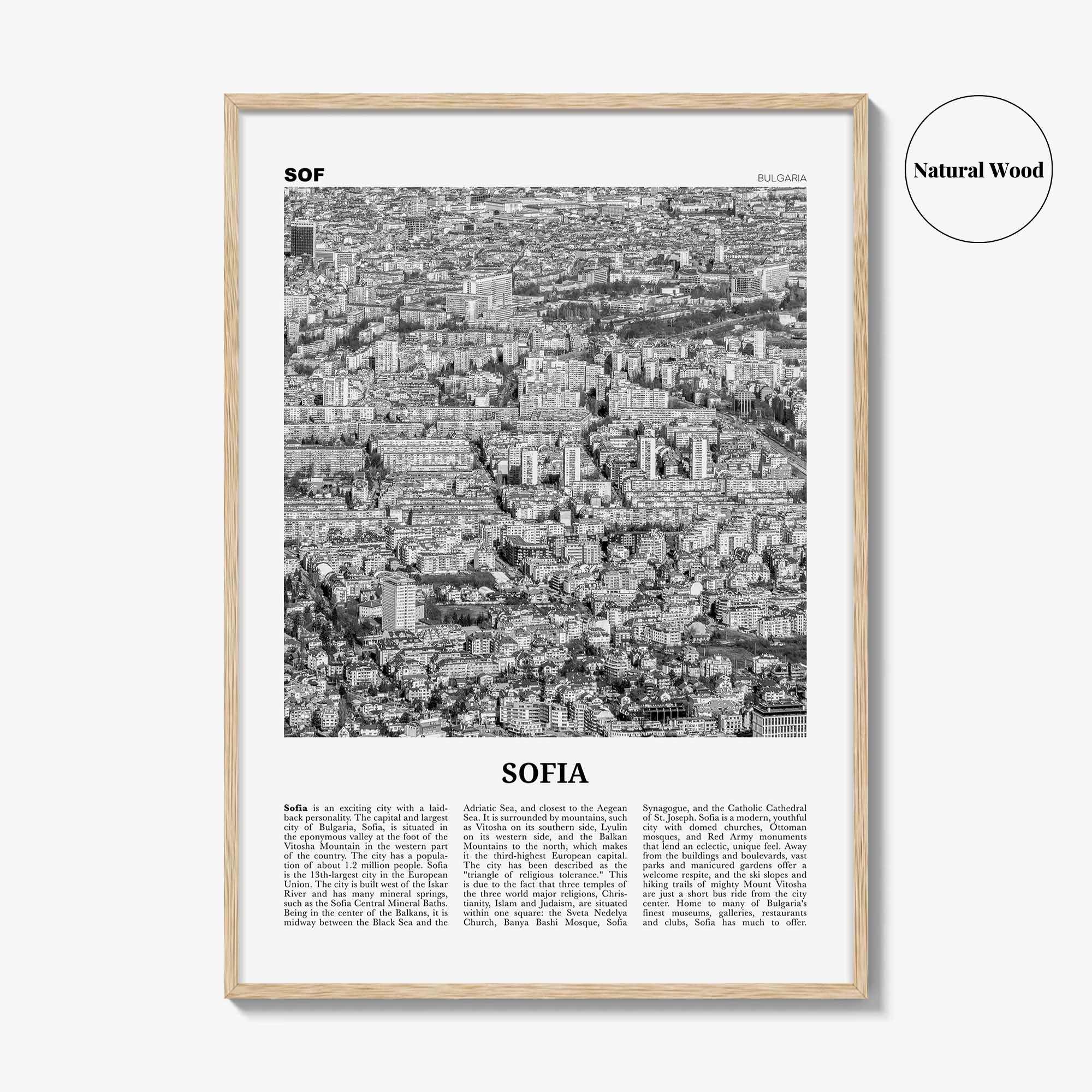 Sofia Print Black and White, Sofia Wall Art, Sofia Poster, Sofia Photo, Sofia Wall Decor, City Art Print, Bulgaria, София, България, Europe