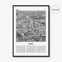 Sofia Print Black and White, Sofia Wall Art, Sofia Poster, Sofia Photo, Sofia Wall Decor, City Art Print, Bulgaria, София, България, Europe