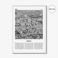 Sofia Print Black and White, Sofia Wall Art, Sofia Poster, Sofia Photo, Sofia Wall Decor, City Art Print, Bulgaria, София, България, Europe