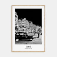 Soho, London Portrait B&W No 1 Poster