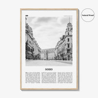 Soho Print Black and White London No 2, Soho London Wall Art, Soho London Poster, Soho London Photo, England, UK, United Kingdom, Europe